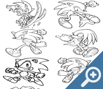 Coloring book for Sonic скриншот, screen