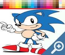 Coloring book for Sonic скриншот, screen