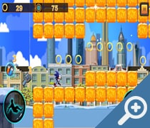 Subway Sonic Jump Run скриншот, screen