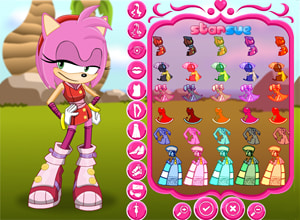 Amy Rose Dress Up Sonic Boom