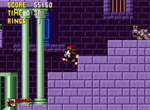 Shadow the Hedgehog in Sonic 1